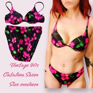 Vintage 90s bikini by Catalina swim size medium
